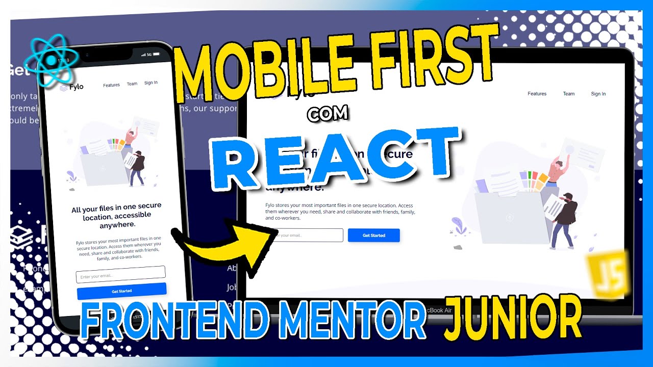 POR QUE CODAR MOBILE FIRST? | FYLO LANDING PAGE WITH TWO COLUMN LAYOUT - FRONTEND MENTOR JÚNIOR