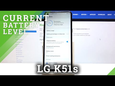 How to Enable Battery Percentage in LG K51s – Check Battery Level