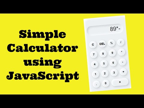how to build a simple calculator using javascript