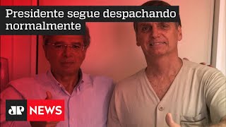 Bolsonaro recebe visita de Paulo Guedes em hospital onde está internado