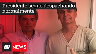 Bolsonaro recebe visita de Paulo Guedes em hospital onde está internado