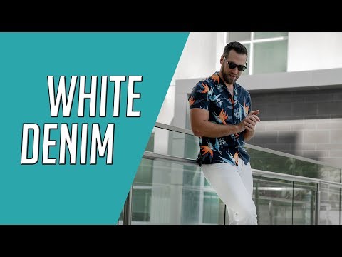 6 Ways To Style White Denim || How to Wear White Jeans...