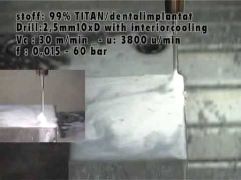 Microbohrer mit Innenkühlung für HSCHPC Bohren