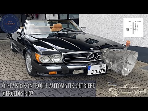 Ölstandskontrolle Automatikgetriebe - Mercedes R107
