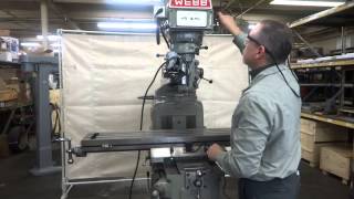 preview picture of video '3 HP Webb Vertical Milling Machine'