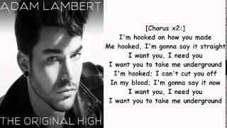 Adam Lambert Underground Lyrics