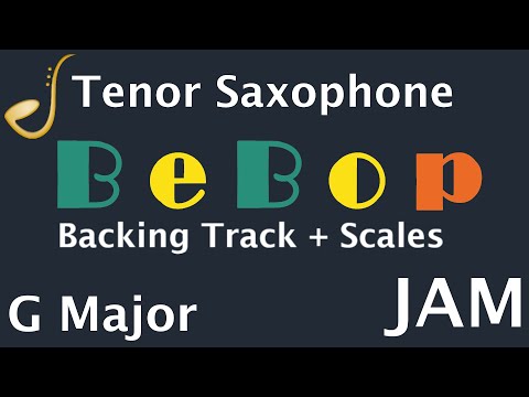 Tenor Saxophone BeBop Jam in G Major -  Backing Track | Improvisation