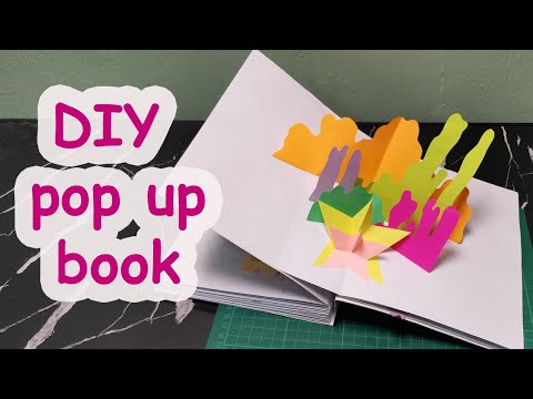 Pop Up Art/Illustration - how to make a DIY pop up book
