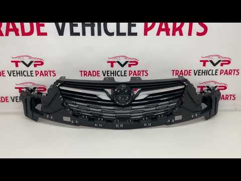 For Vauxhall Crossland X 03/2017-2020 Front Bumper Top Grille With Chrome Trim video