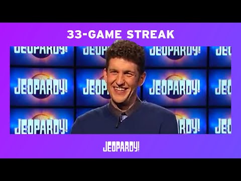 Matt Amodio Wins His 33rd Game | JEOPARDY!
