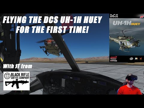 Flying the DCS HUEY for the FIRST TIME!  w/JT from Black Rifle Coffee Company as my instructor.