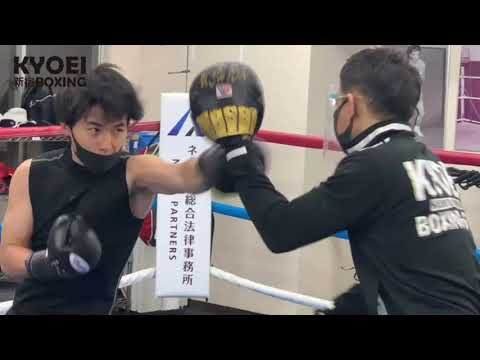 【協栄新宿ボクシングジム】ミット打ち：廣瀬祐也