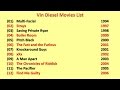 Vin Diesel Movies List