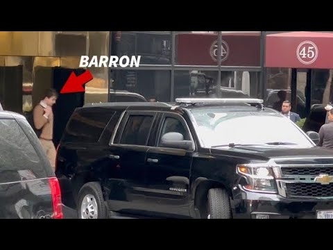 Barron Trump Spotted at NYU with Secret Service Escort!