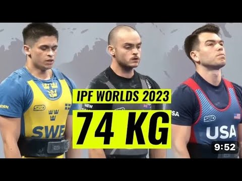 74 kg IPF WORLD 2023 Johansson,monigatti and taylor