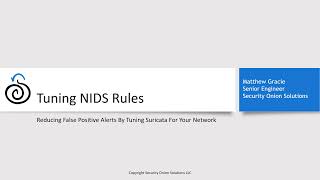 Tuning NIDS Rules in Security Onion