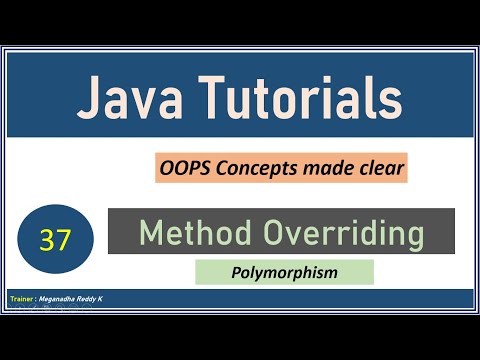 Java Tutorials Method Overriding Polymorphism 37