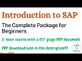 Introduction To SAP The Complete Package For Beginners 2 Hour Course With A 157 Page Free PDF