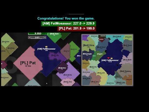 How to win a 1v1 spawning next to your opponent - Territorial.io