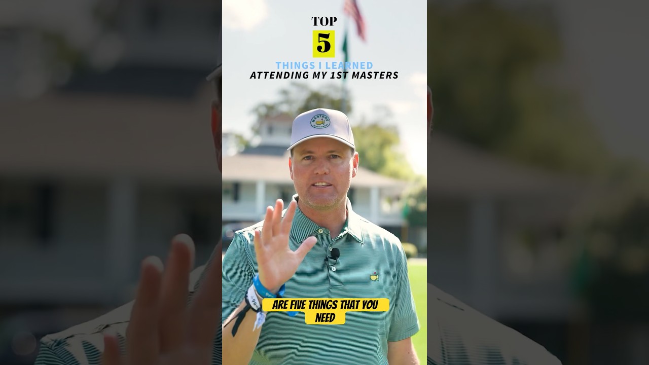 5 Things I learned Attending The Masters!