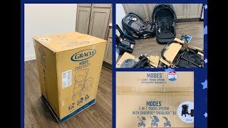 NEW 2019!! Graco Modes Travel System with SnugRide SnugLock 35 Infant Car Seat - Unboxing & Review