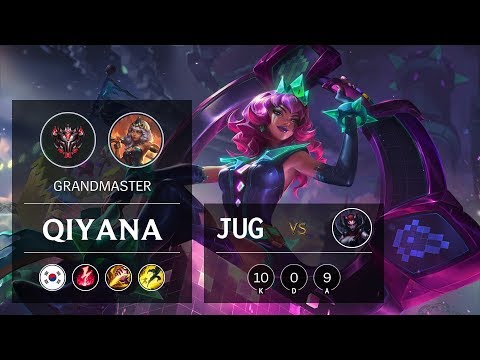 Qiyana Jungle vs Elise - KR Grandmaster Patch 10.2