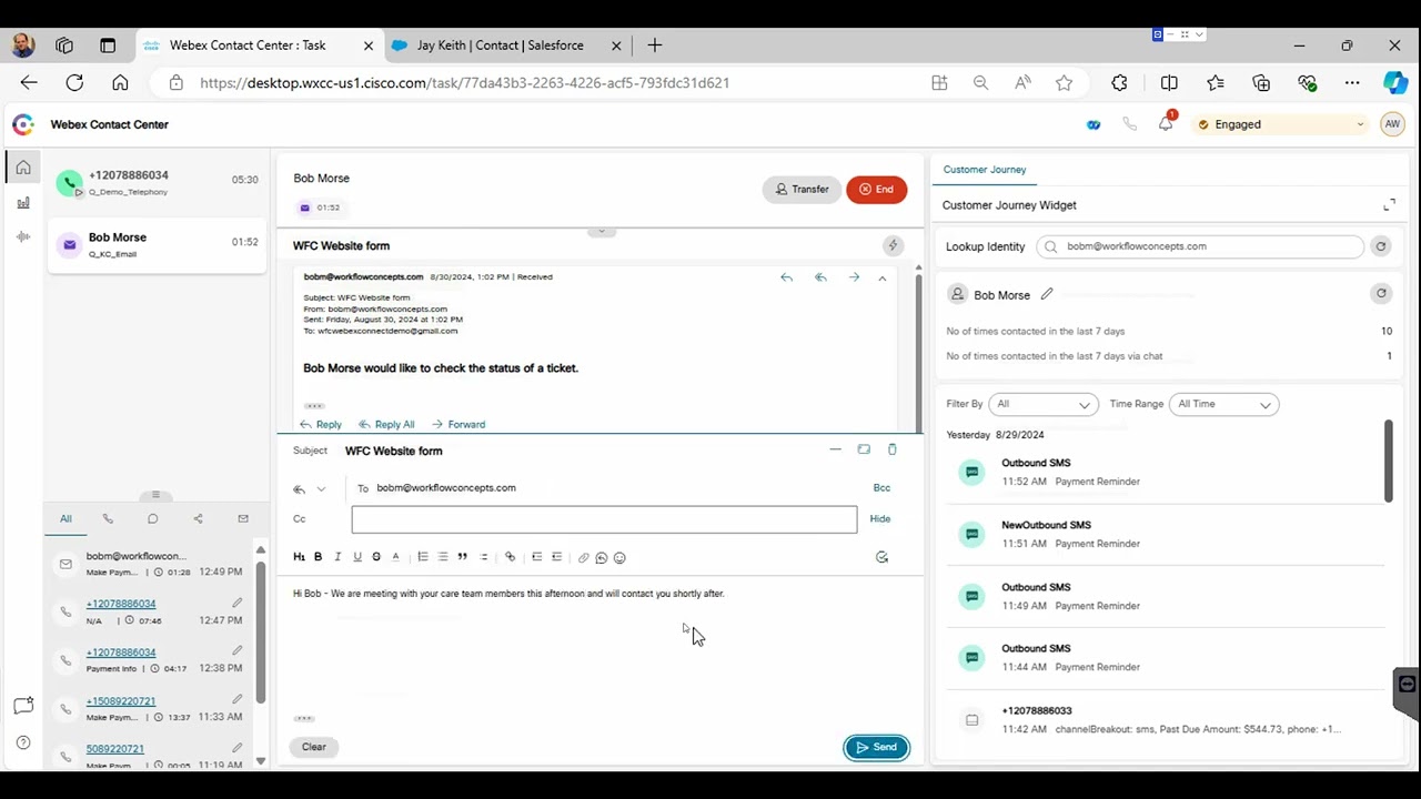 WxCC Agent Voice & Email Omnichannel