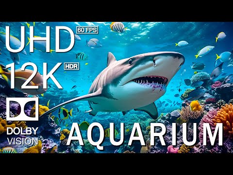 AQUARIUM - 12K Scenic Relaxation Film With Inspiring Cinematic Music - 12K (60fps) Video Ultra HD
