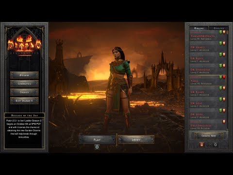 RIP Xana Again (Lvl 95) - Cursed Sorc - #14 D2R Hardcore Ladder 2 Char - Americas DDOS Attack D/C