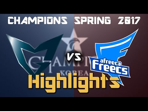 【Highlights】AFs vs SSG | Game 2 -  LCK Spring 春季聯賽 2017 W1D3 | 精華