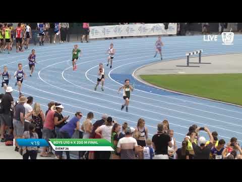 Boys U10 4 x 200m Final - 2018 SUBWAY State Relay Championships // LAVicTV