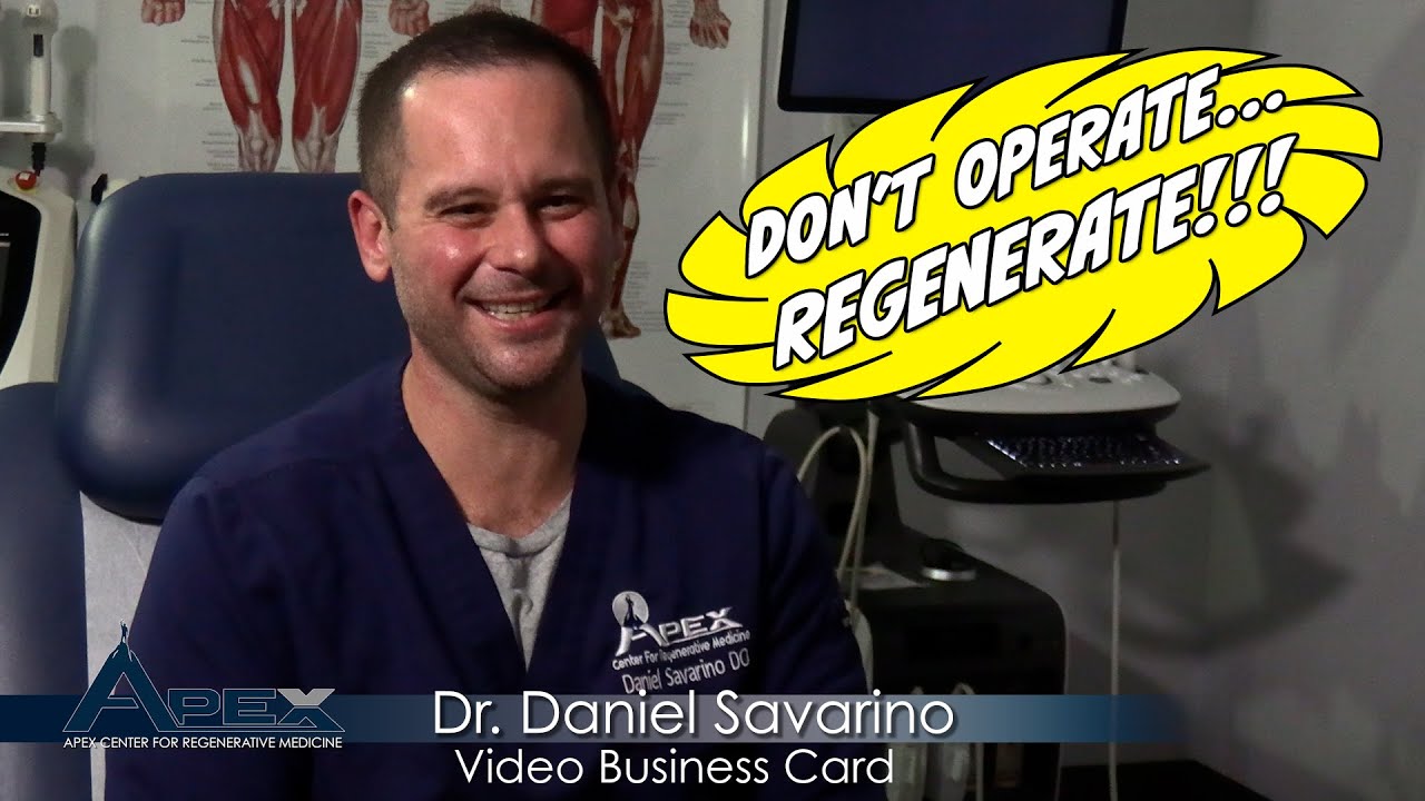 Dr Dan Savarino Video Business Card