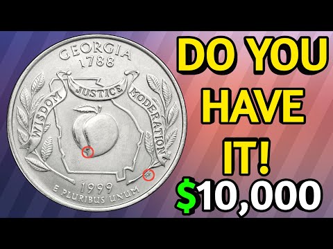 Super Rare 1999-P Georgia Quarter Error Worth $10,000 – Rare Coin You Need to Know About!