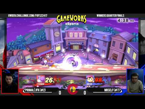 Primal | JFK (Yoshi) Vs. Miiself (Ness) - WQF