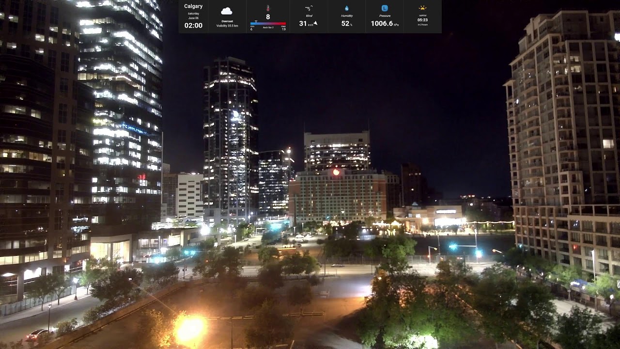 Live webcam view of Horizonte del centro de Calgary
