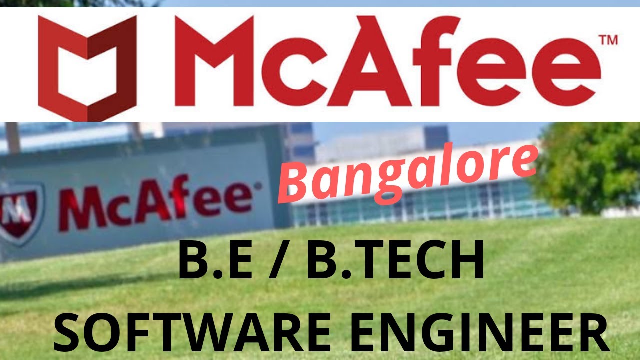 McAfee Careers | B.E /B.Tech | Software Engineer | #bangalore #job #freshers