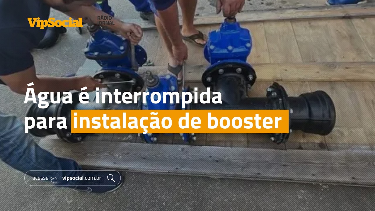 Novo booster é instalado e causa interrupções na água em Tijucas