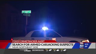 Search for armed carjacking suspects