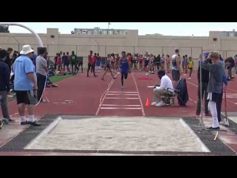 Jose Rubio (Long Jump) 2nd Flight at Beach Cities  3-25-17