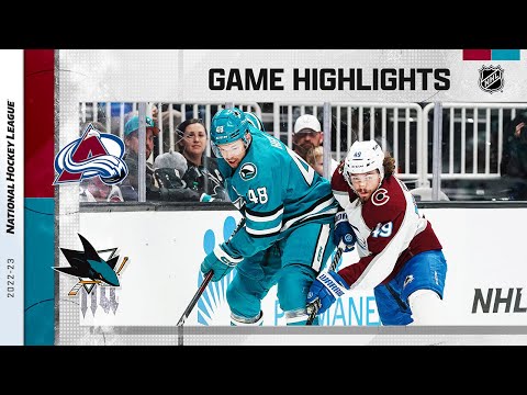 Avalanche @ Sharks 4/4 | NHL Highlights 2023
