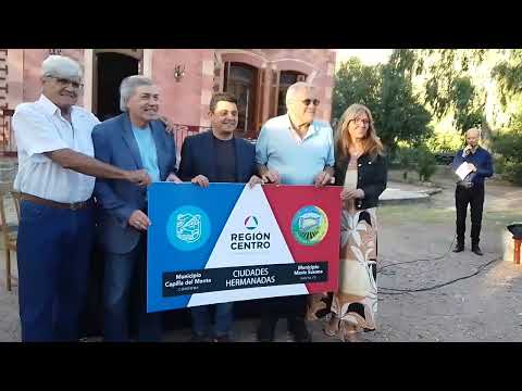 Firma del acuerdo entre Capilla del Monte y María Susana de Provincia de Santa Fé Argentina 