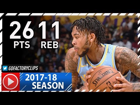 Brandon Ingram Full Highlights vs Sixers (2017.11.15) - 26 Pts, 11 Reb