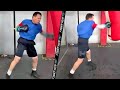 JULIO CESAR CHAVEZ SR LOOKING AMAZING ON HEAVY BAG! TRAINING HARD FOR FINAL EXHIBITION FIGHT!
