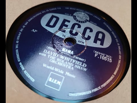 Mama - David Whitfield - 78rpm