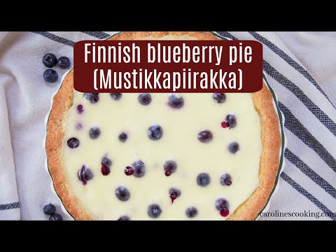 Finnish blueberry pie (Mustikkapiirakka)