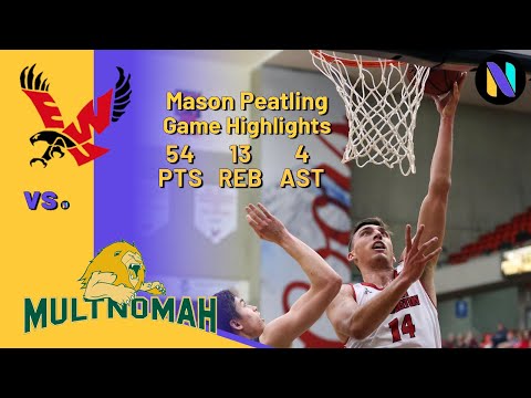 Mason Peatling Eastern Washington Eagles 54 PTS 13 REBS 4 AST vs Multnomah | Next Ones