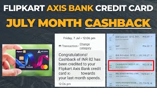 Flipkart axis bank credit card cashback kaise milta hai 🤔 flipkart axis credit card cashback check🤑