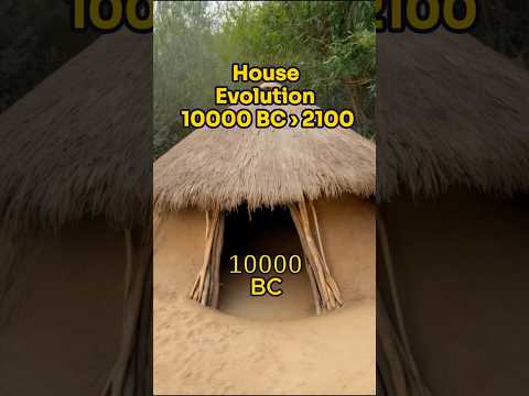 The Evolution of House: 10,000 BC to 2100! (AI-Generated)