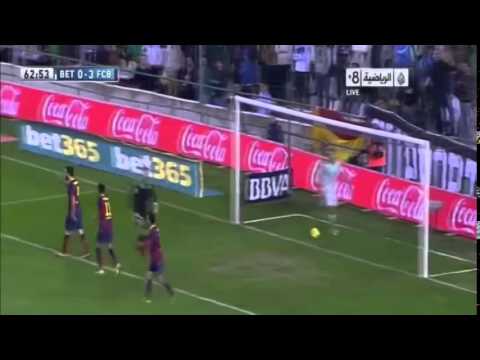 HD Real Betis vs Barcelona 1 4 2013 All Goals & Highlights 10 11 2013