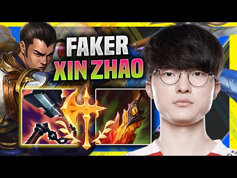 FAKER DOMINATING WITH XIN ZHAO! - T1 Faker Plays Xin Zhao Jungle vs Kalista! | Season 11